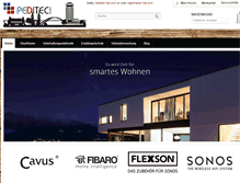 Tablet Screenshot of peditec-shop.de